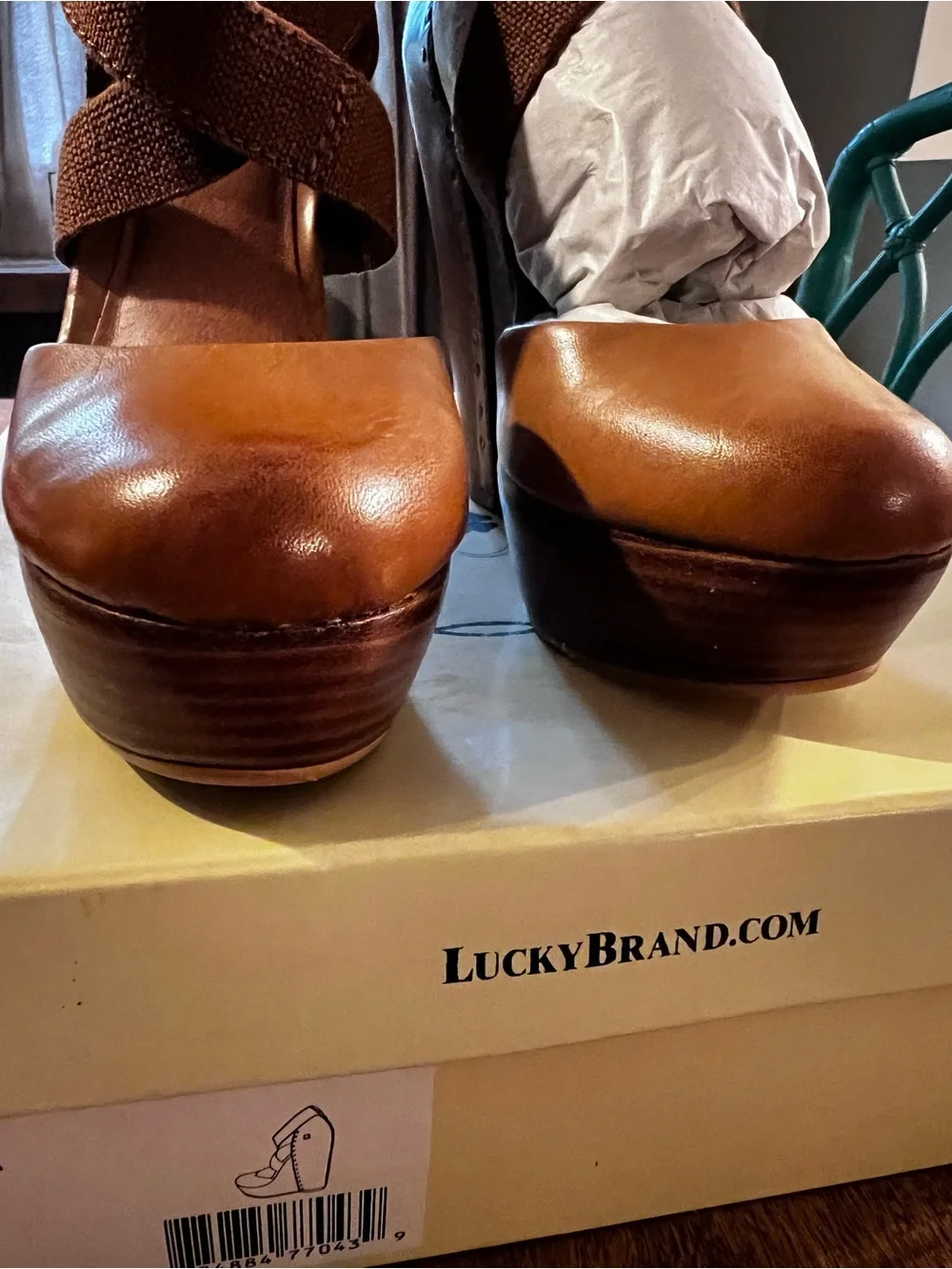 Lucky Brand LK-Nana Platform Wedges Vegan Leather